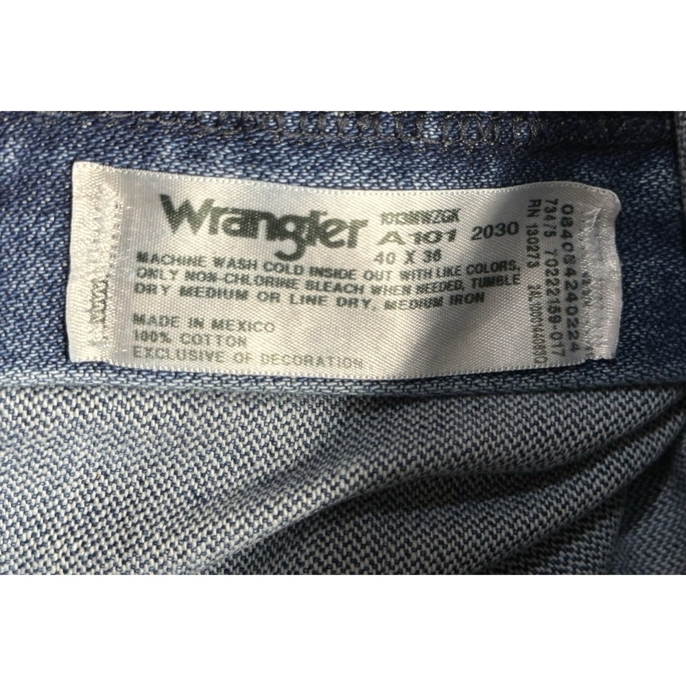 Wrangler Cowboy Cut Jeans Men's 40x36 Blue Pro Rodeo Original Fit 1013MWZGK NWT - Picture 12 of 12
